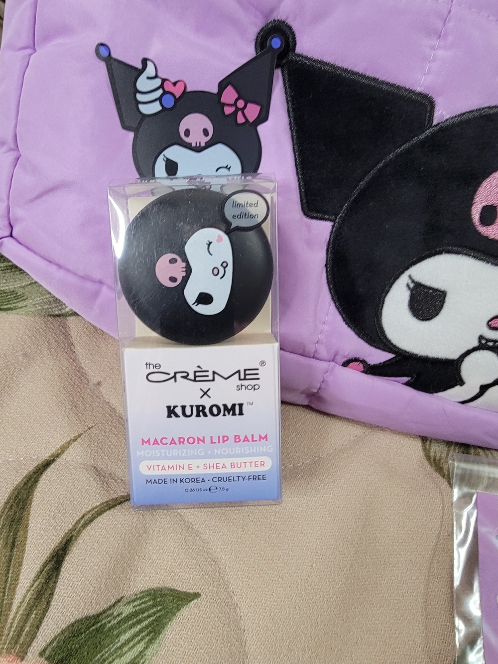 822- Sanrio Kuromi Purple Quilted Tote Bag Set - Picture 16 of 16